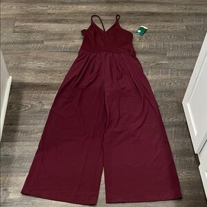 HALARA Deep Red Jumpsuit